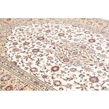 Tappeto Kashan Persia bianco verde 197x300