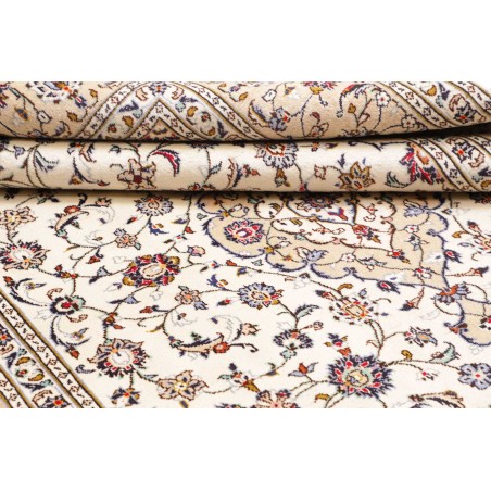 Tappeto Kashan Persia bianco verde 197x300