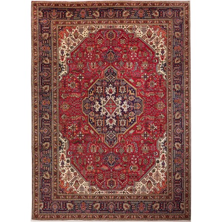 Tappeto Tabriz Persia marrone giallo 248x343