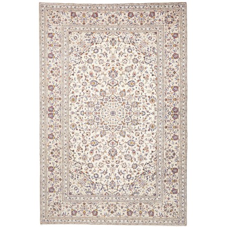 Tappeto Kashan Persia bianco grigio 200x300