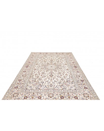 Tappeto Kashan Persia bianco grigio 200x300
