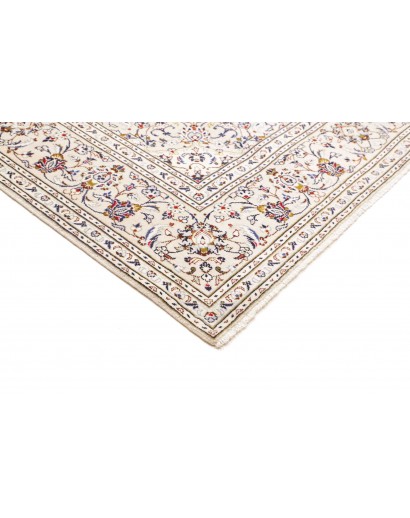Tappeto Kashan Persia bianco grigio 200x300