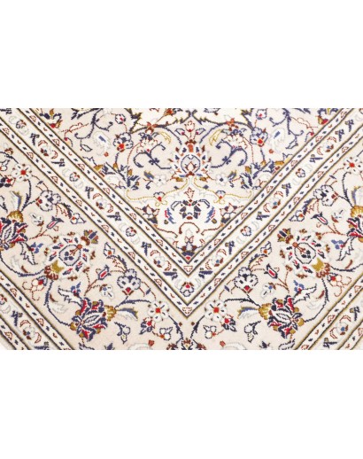 Tappeto Kashan Persia bianco grigio 200x300