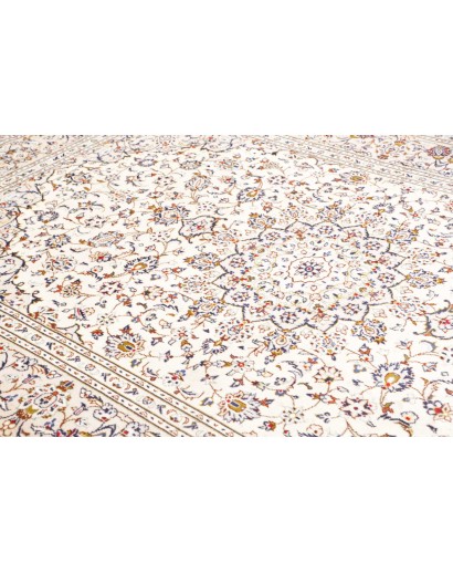 Tappeto Kashan Persia bianco grigio 200x300
