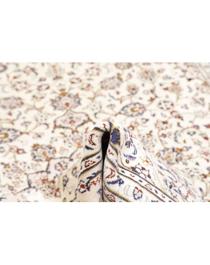 Tappeto Kashan Persia bianco grigio 200x300