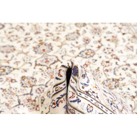 Tappeto Kashan Persia bianco grigio 200x300