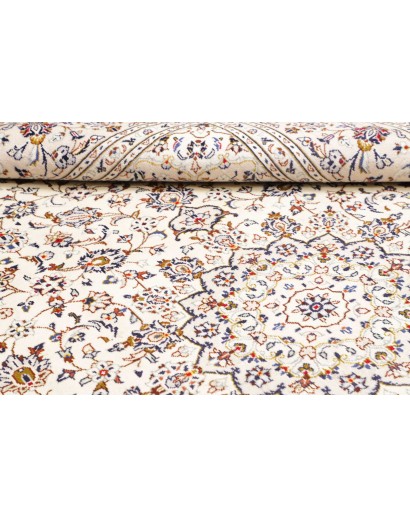 Tappeto Kashan Persia bianco grigio 200x300