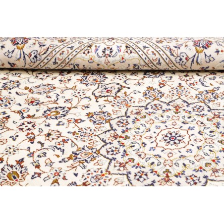 Tappeto Kashan Persia bianco grigio 200x300