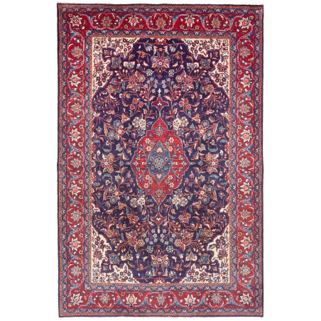 Tappeto Sarough Persia azzurro giallo 215x324