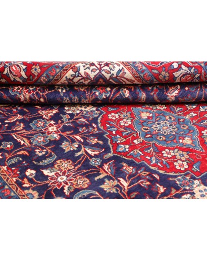 Tappeto Sarough Persia azzurro giallo 215x324