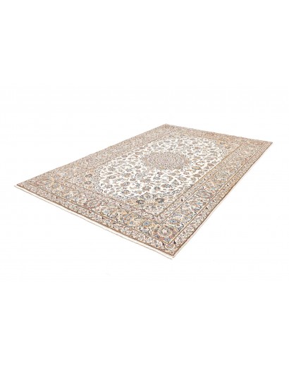 Tappeto Kashan Persia bianco marrone 200x300