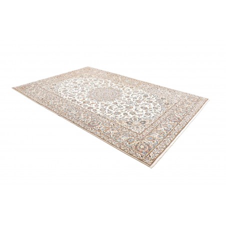 Tappeto Kashan Persia bianco marrone 200x300