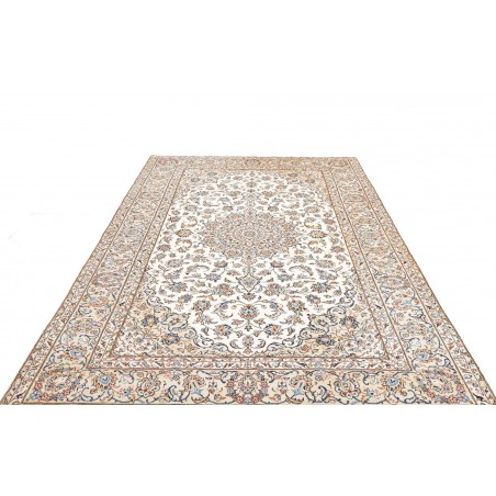 Tappeto Kashan Persia bianco marrone 200x300