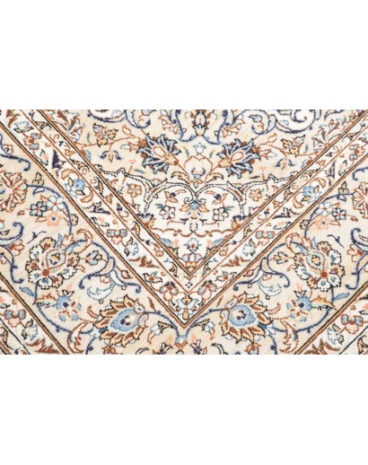 Tappeto Kashan Persia bianco marrone 200x300