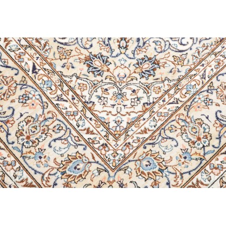 Tappeto Kashan Persia bianco marrone 200x300