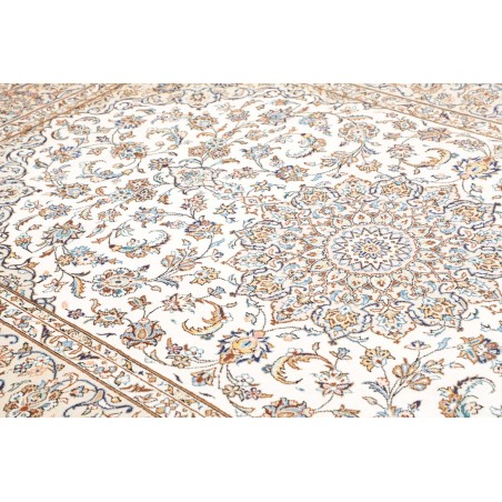 Tappeto Kashan Persia bianco marrone 200x300