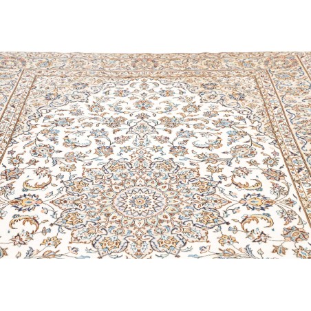 Tappeto Kashan Persia bianco marrone 200x300