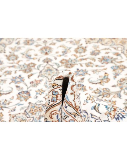 Tappeto Kashan Persia bianco marrone 200x300