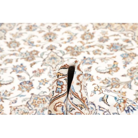 Tappeto Kashan Persia bianco marrone 200x300