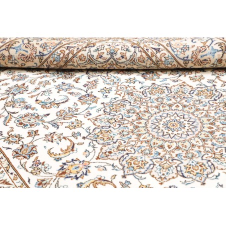 Tappeto Kashan Persia bianco marrone 200x300