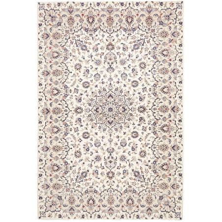 Tappeto Kashan Persia bianco grigio 197x300