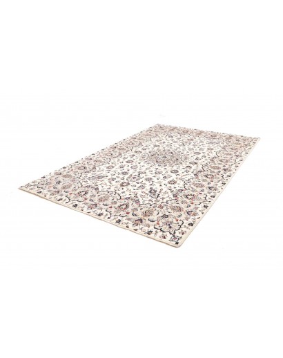 Tappeto Kashan Persia bianco grigio 197x300