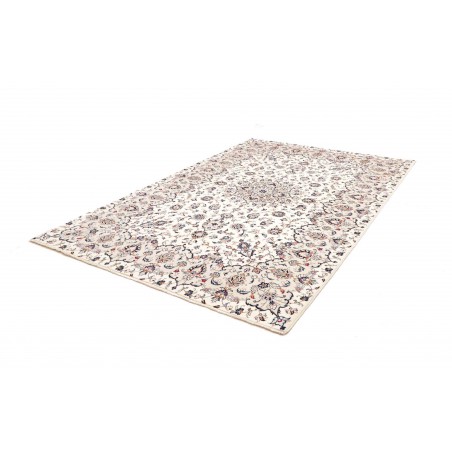 Tappeto Kashan Persia bianco grigio 197x300