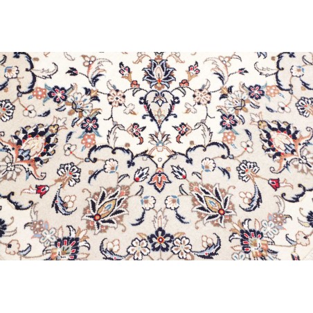 Tappeto Kashan Persia bianco grigio 197x300