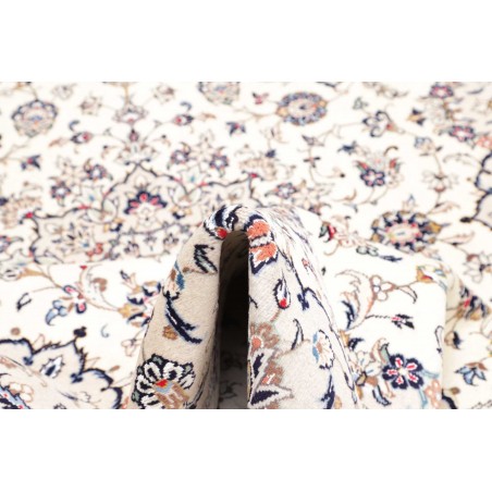 Tappeto Kashan Persia bianco grigio 197x300