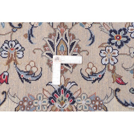 Tappeto Kashan Persia bianco grigio 197x300