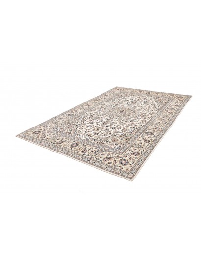 Tappeto Kashan Persia bianco grigio 194x293