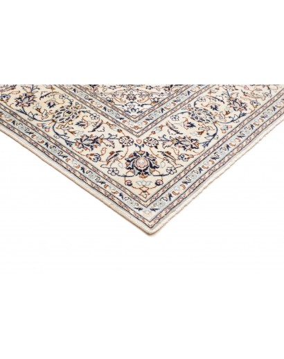 Tappeto Kashan Persia bianco grigio 194x293