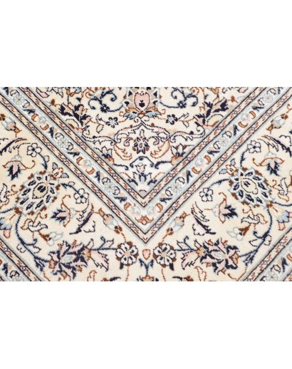 Tappeto Kashan Persia bianco grigio 194x293