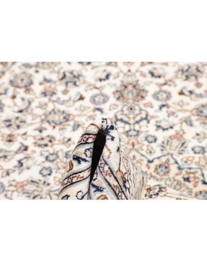 Tappeto Kashan Persia bianco grigio 194x293