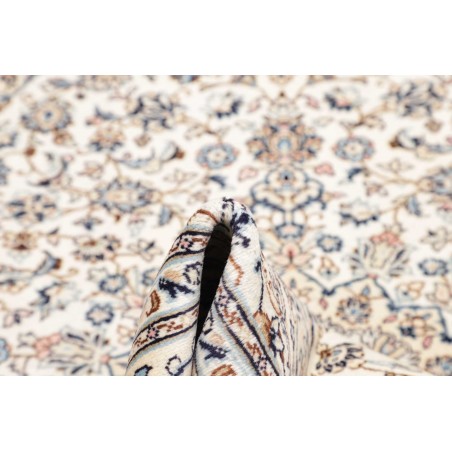 Tappeto Kashan Persia bianco grigio 194x293