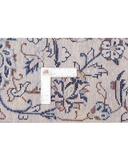 Tappeto Kashan Persia bianco grigio 194x293