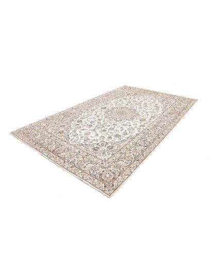 Tappeto Kashan Persia bianco marrone 200x313
