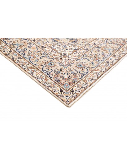 Tappeto Kashan Persia bianco marrone 200x313