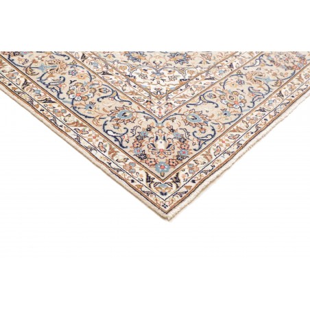 Tappeto Kashan Persia bianco marrone 200x313