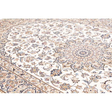 Tappeto Kashan Persia bianco marrone 200x313