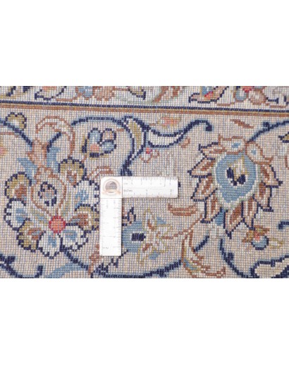 Tappeto Kashan Persia bianco marrone 200x313