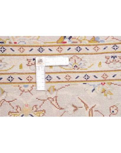 Tappeto Kashan Persia bianco azzurro 202x292