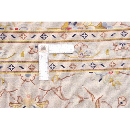 Tappeto Kashan Persia bianco azzurro 202x292