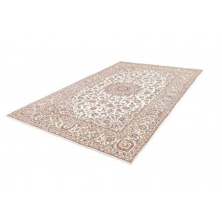 Tappeto Kashan Persia bianco grigio 204x317