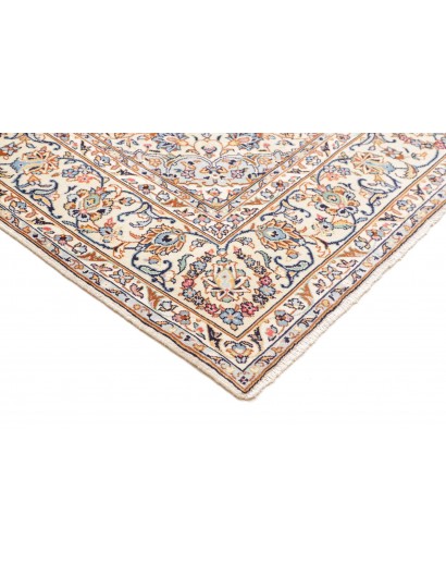 Tappeto Kashan Persia bianco grigio 204x317