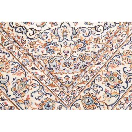 Tappeto Kashan Persia bianco grigio 204x317