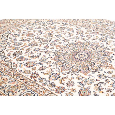 Tappeto Kashan Persia bianco grigio 204x317
