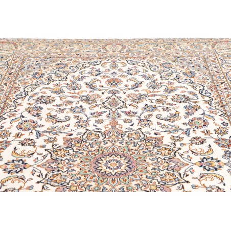 Tappeto Kashan Persia bianco grigio 204x317
