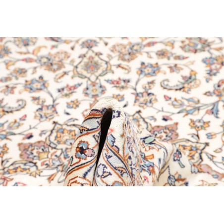 Tappeto Kashan Persia bianco grigio 204x317