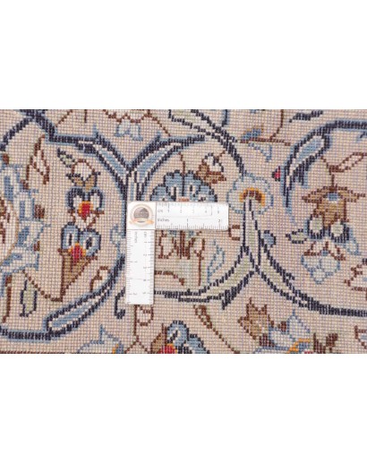 Tappeto Kashan Persia bianco grigio 204x317